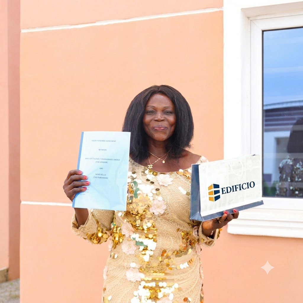 Edificio — two women celebrating as new landlords